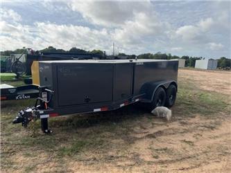  SHOP BUILT 990 GAL FUEL TRAILER WITH ENCLOSED FRON