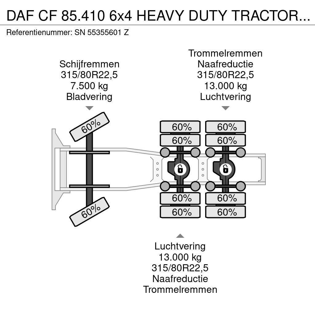 DAF CF 85.410 6x4 HEAVY DUTY TRACTOR UNIT (EURO 5 / AD Tractor Units