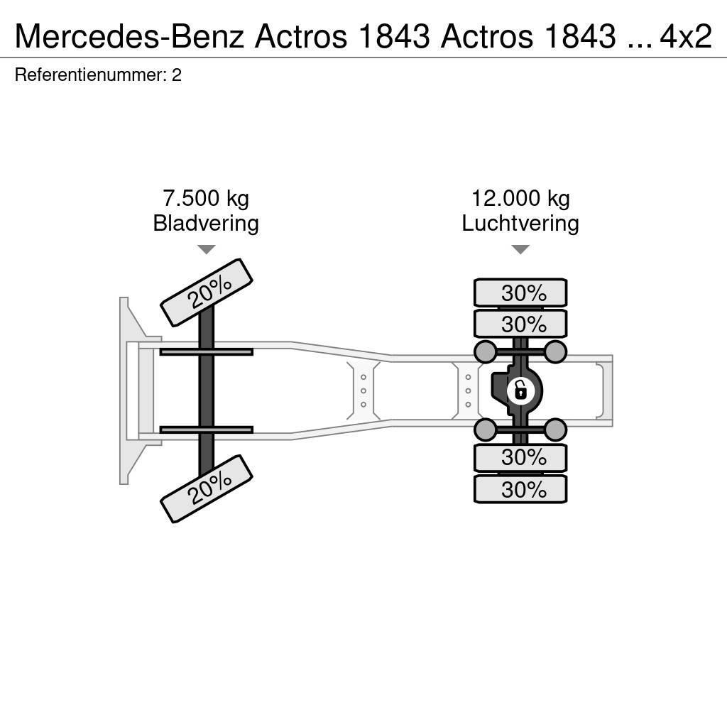 Mercedes-Benz Actros 1843 Actros 1843 ADR 4x2 RETARDER Ťahače