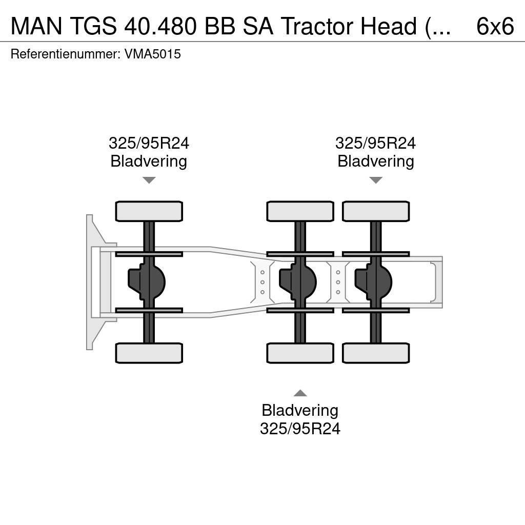 MAN TGS 40.480 BB SA Tractor Head (15 units) Ťahače
