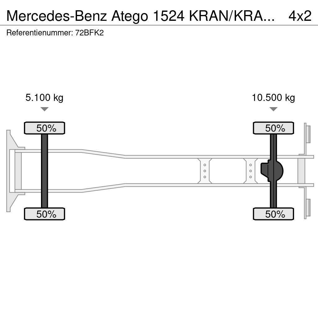 Mercedes-Benz Atego 1524 KRAN/KRAAN/MANUELL!!191tkm!!! Univerzálne terénne žeriavy