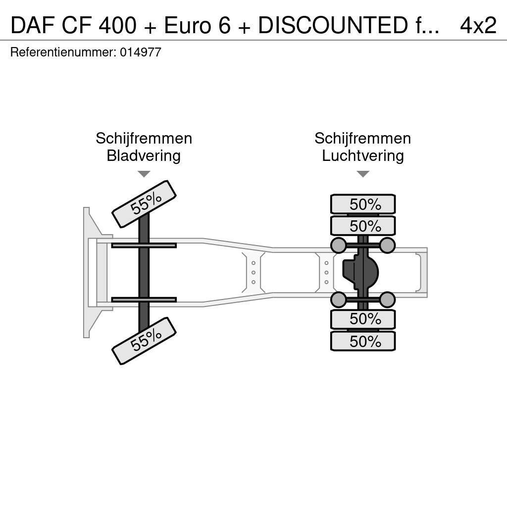 DAF CF 400 + Euro 6 + DISCOUNTED from 20.950,- !!! Ťahače