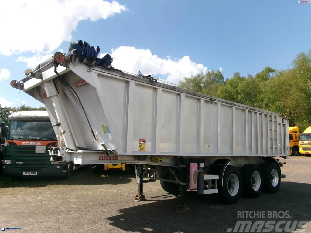 Viberti Tipper trailer alu 28.9 m3 + tarpaulin Tipper semi-trailers