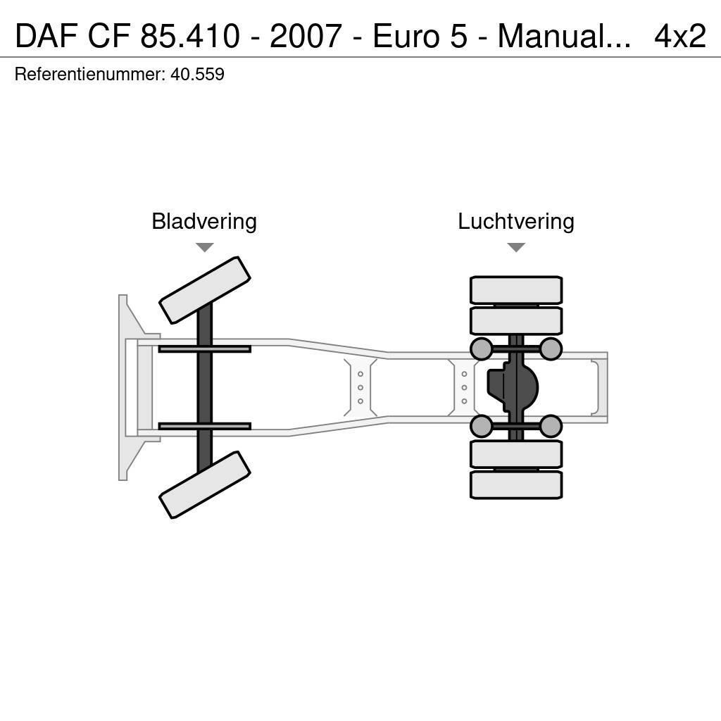 DAF CF 85.410 - 2007 - Euro 5 - Manual ZF - 40.559 Ťahače