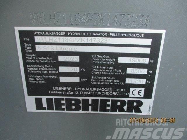 Liebherr A 918 Litronic G6.0-D Kolesové rýpadlá