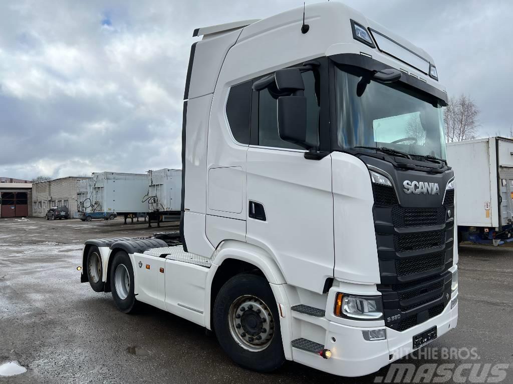 Scania S580A6X2NB with HYDRAULICS, full air, retarder Tractor Units