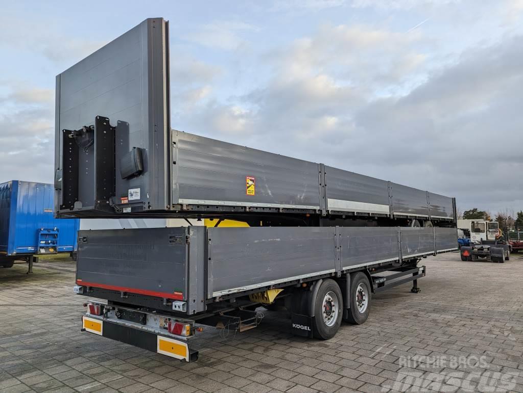 Kögel S18 2-Assen SAF - Schijfremmen - Open Laadbak met Flatbed/Dropside semi-trailers