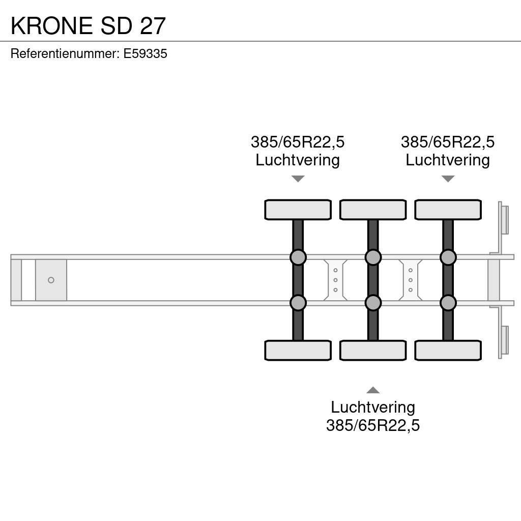 Krone SD 27 Box body semi-trailers