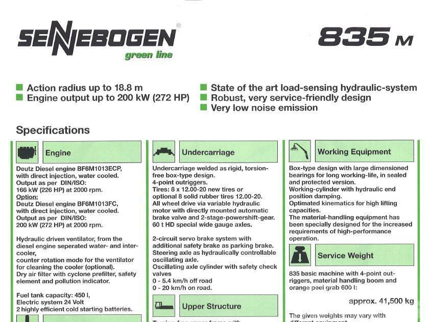 Sennebogen 835C Waste / industry handlers