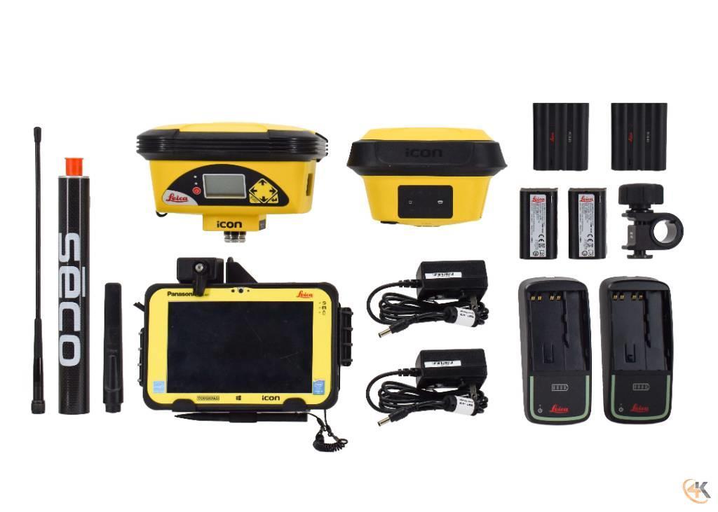Leica iCG60 iCG70 450-470Mhz Base/Rover GPS w/ CC80 iCON Other components
