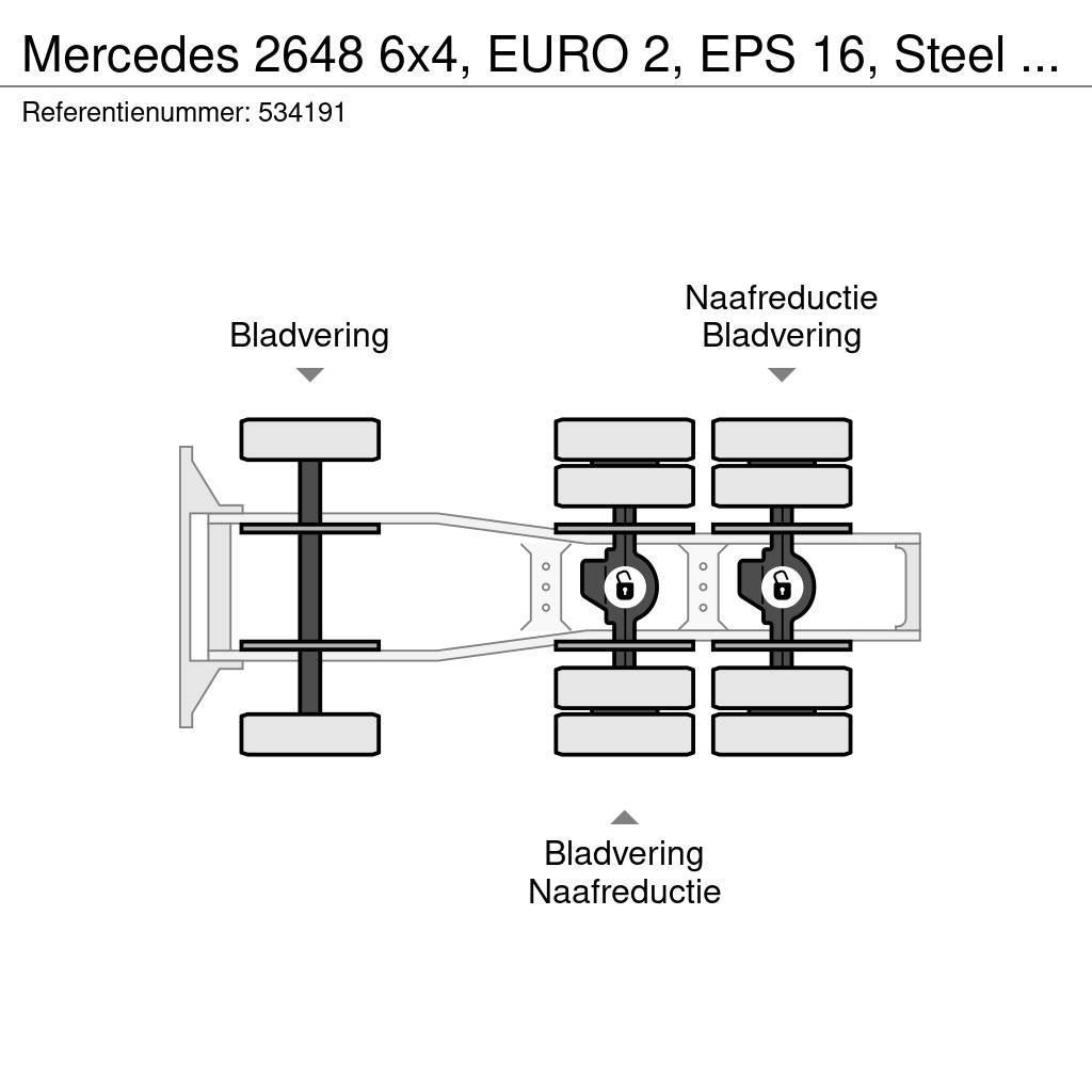 Mercedes-Benz 2648 6x4, EURO 2, EPS 16, Steel Suspension Tractor Units