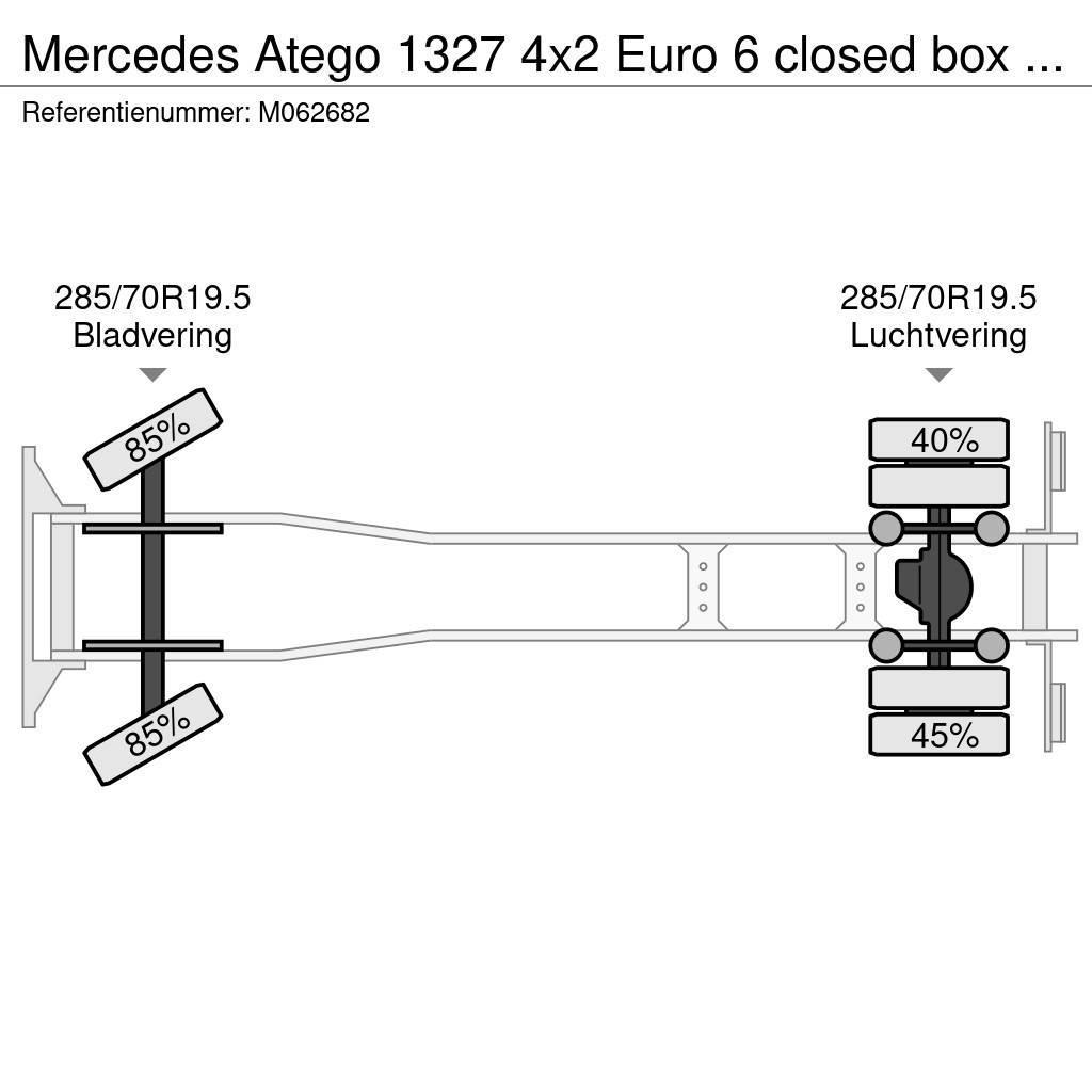 Mercedes-Benz Atego 1327 4x2 Euro 6 closed box + taillift Box body trucks