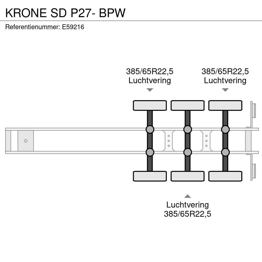 Krone SD P27- BPW Box body semi-trailers