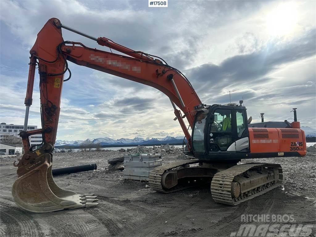 Hitachi ZX350LC-5B Crawler Excavator w/ Digging Bucket. Crawler excavators