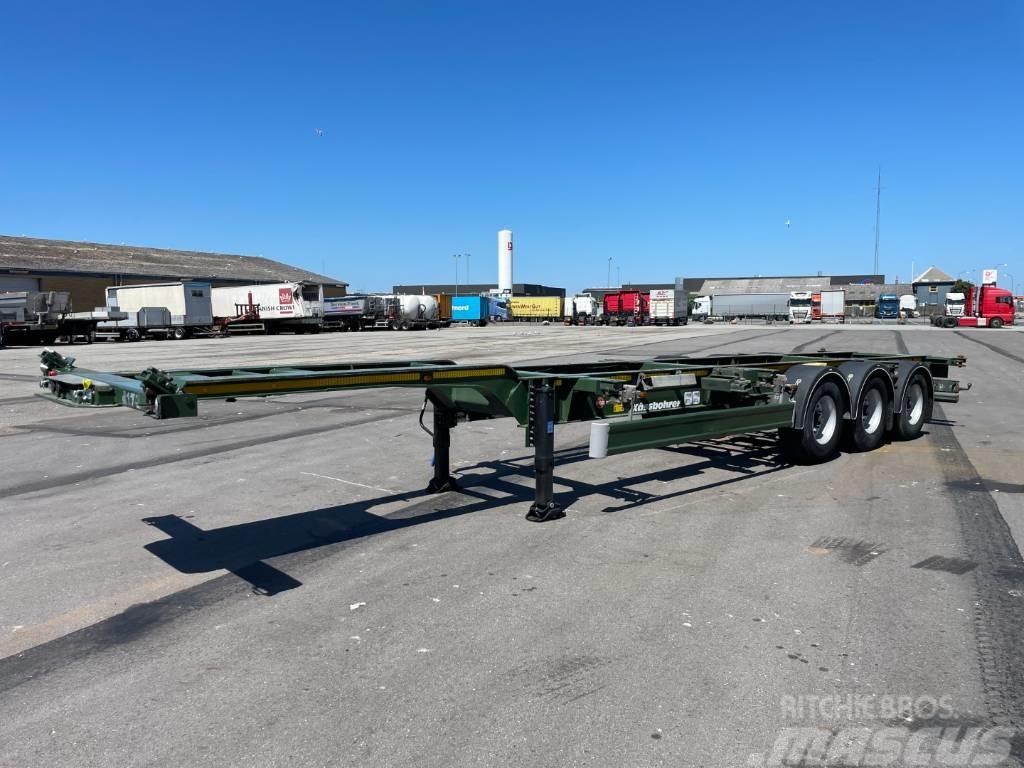 Kässbohrer Multi 3 axle High Cub Container Chassis 20/30/40" Containerframe semi-trailers