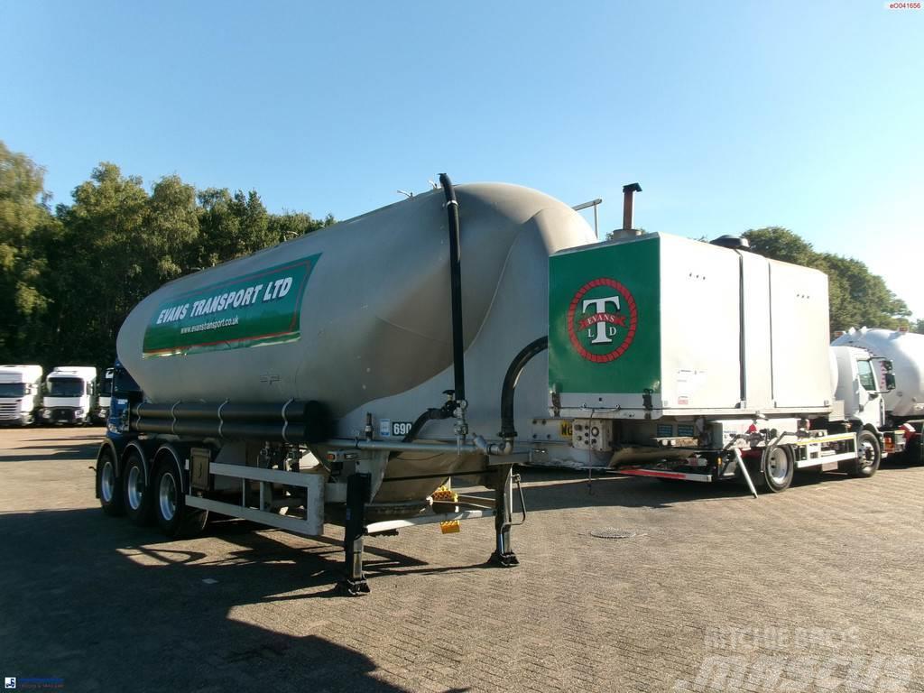 Spitzer Powder tank alu 37 m3 / 1 comp + compressor Tanker semi-trailers