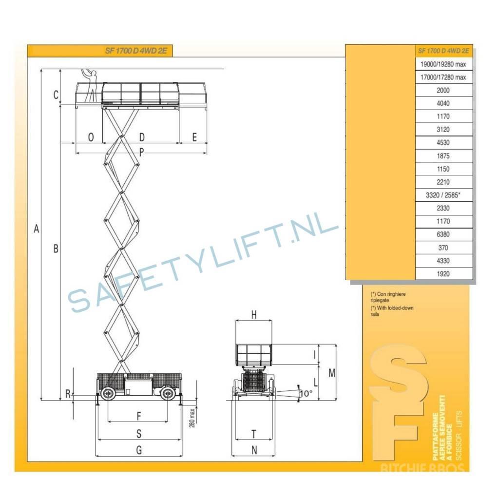 Airo SF 1700 D Scissor lifts