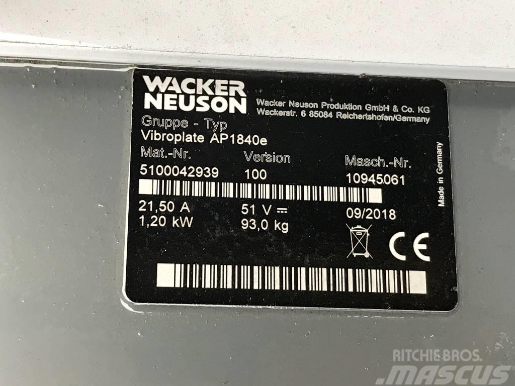 Wacker Neuson AP1840e Plate compactors