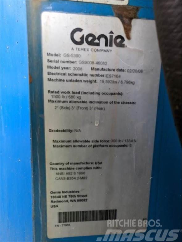 Genie GS5390RT Scissor lifts