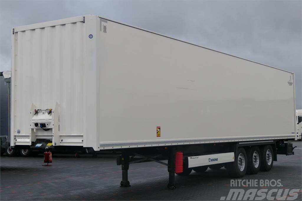 Krone KONTENER / OŚ PODNOSZONA / FURGON / 2022 R Box body semi-trailers
