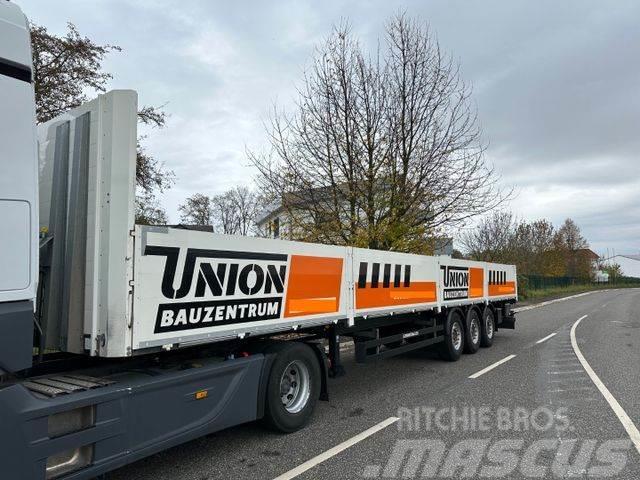 Schwarzmüller Baustoff / 1 m Bordwand **TOP ZUSTAND** Flatbed/Dropside semi-trailers