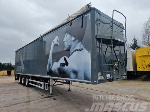Stas Walkingfloor 92m3 7mm XD 7580 kg ALCOA Box body semi-trailers