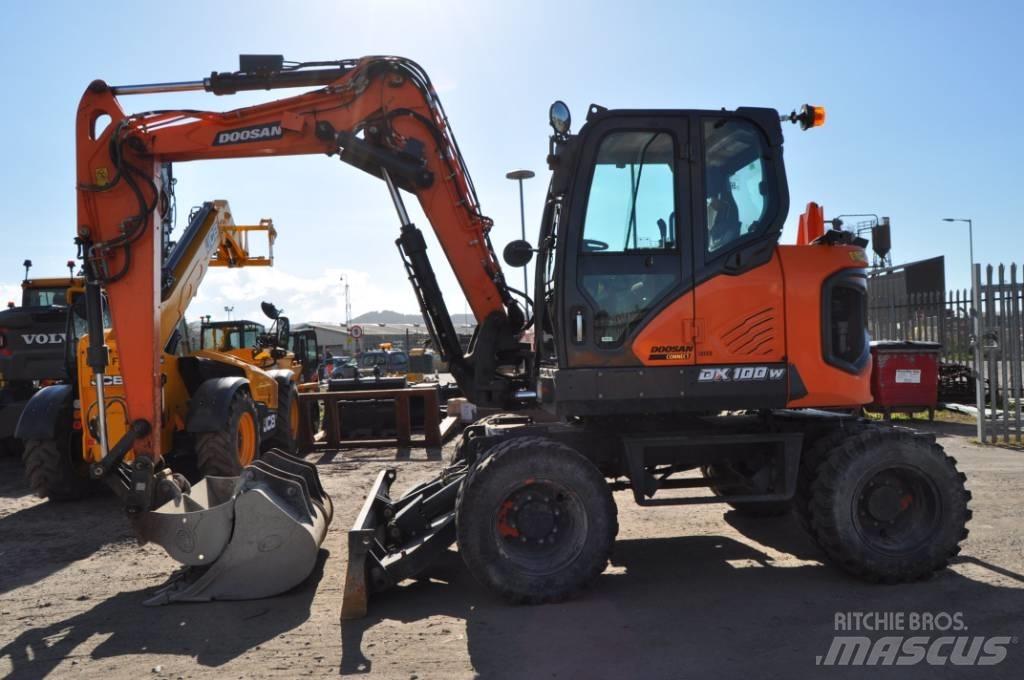 Doosan DX 100-7 Kolesové rýpadlá