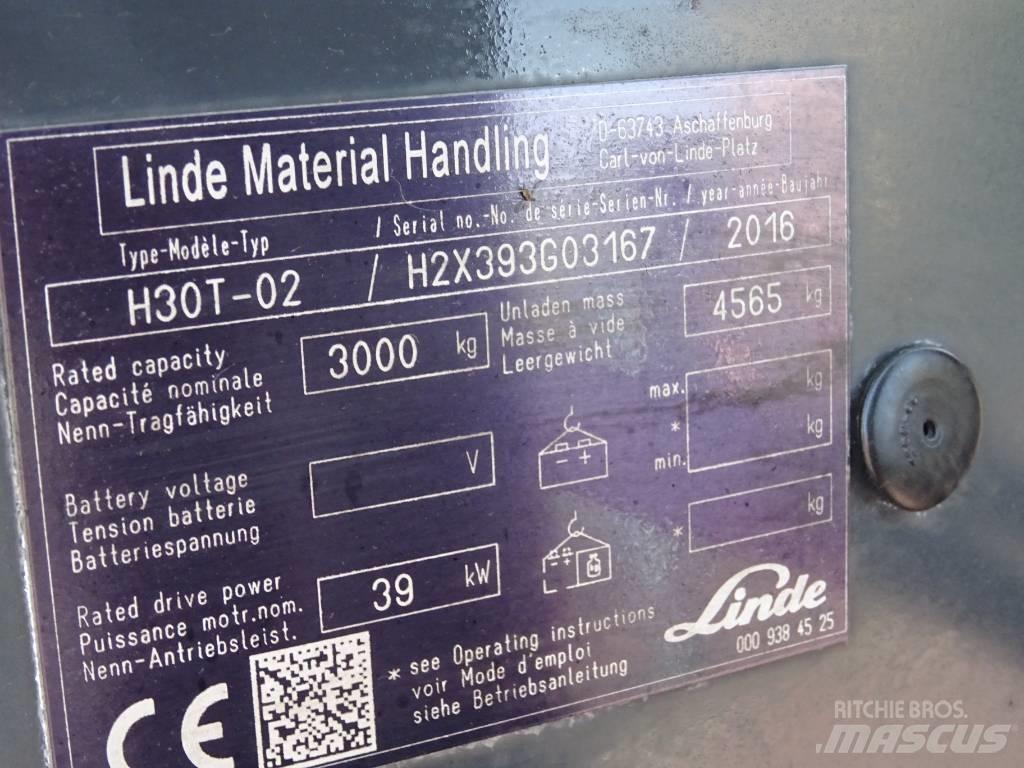 Linde H30T-02 LPG vozíky
