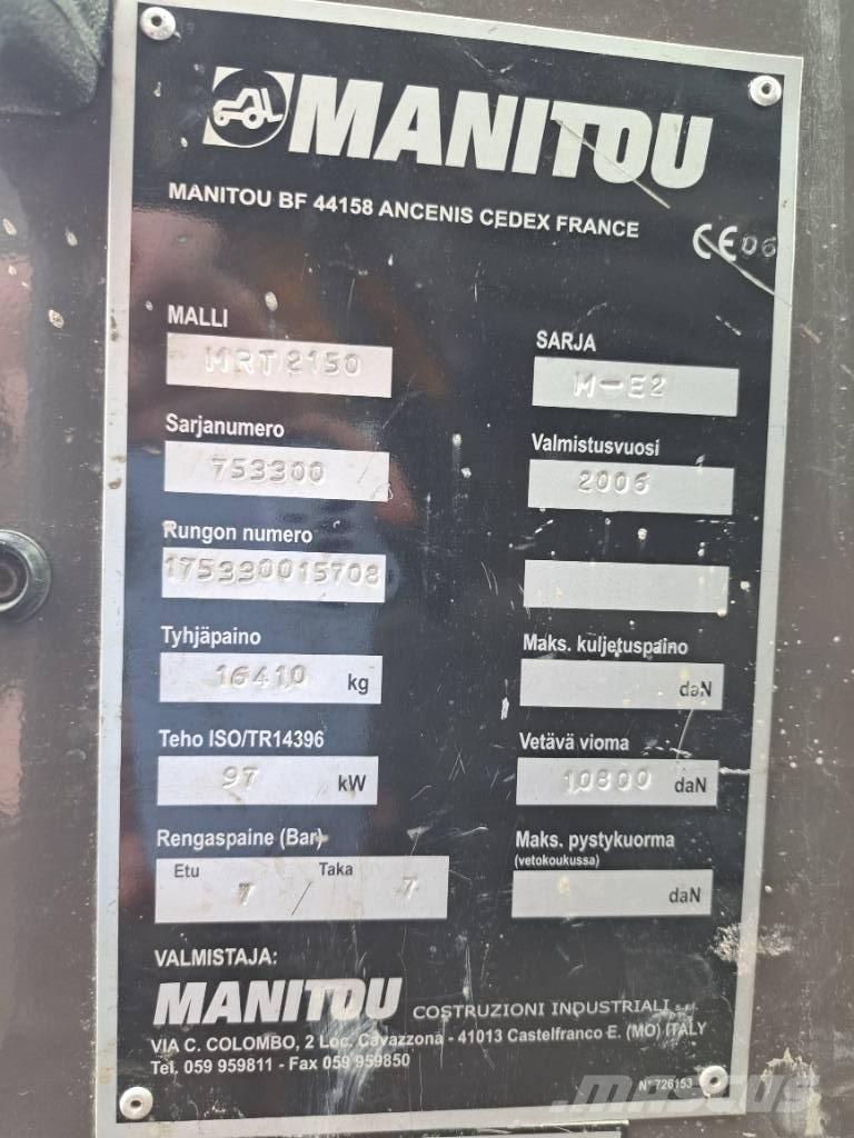 Manitou MRT 2150 Teleskopické manipulátory