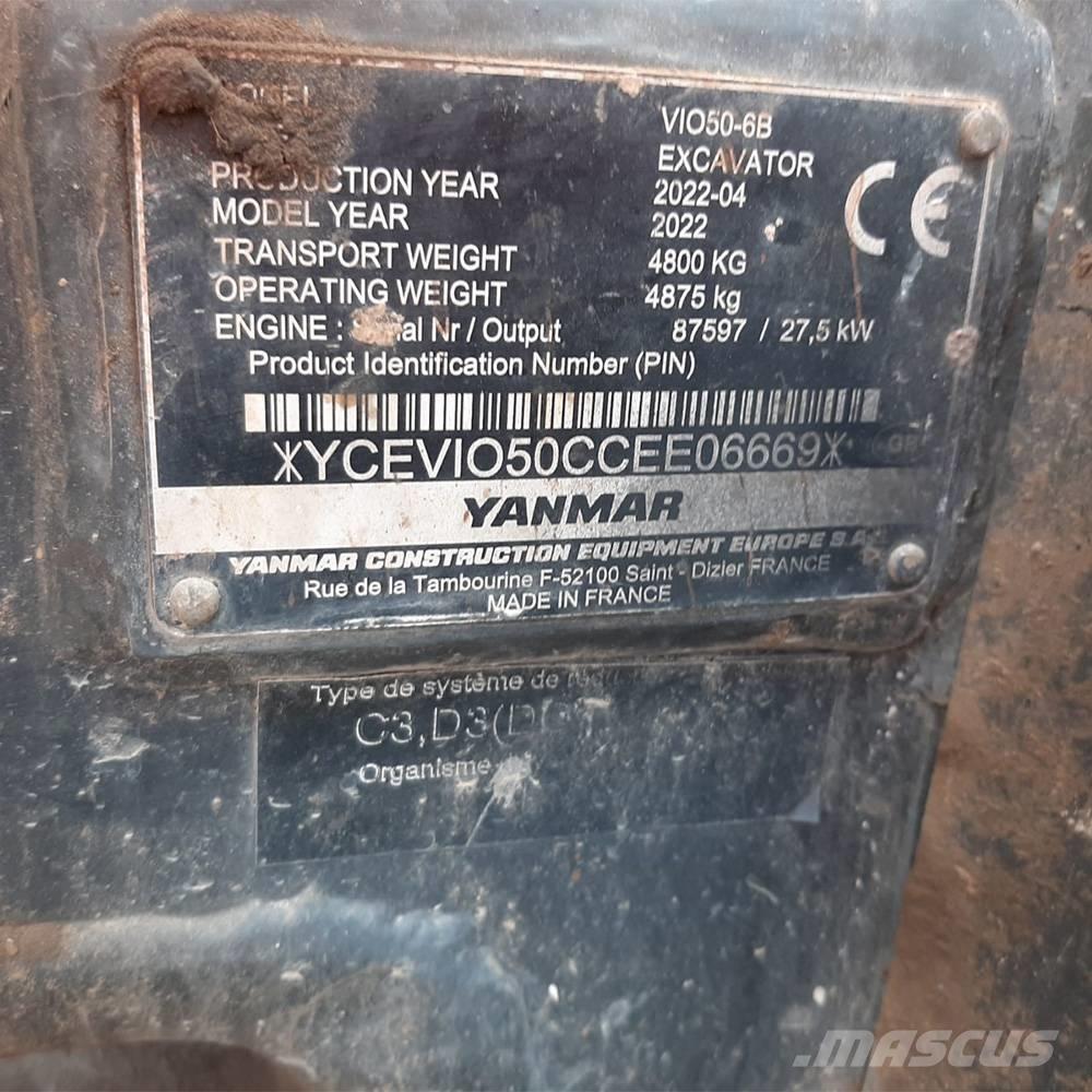 Yanmar Vio 50 Mini rýpadlá < 7t