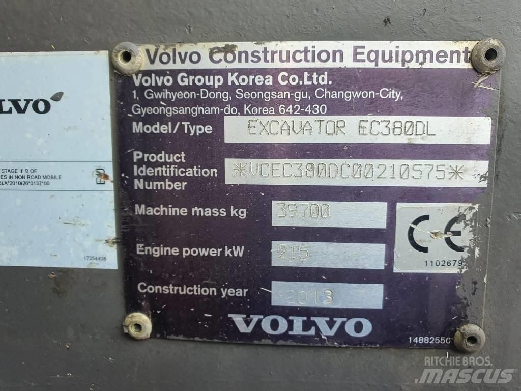 Volvo EC 380 D L Pásové rýpadlá