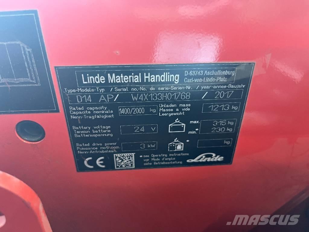 Linde D 14 AP Samohybné vozíky