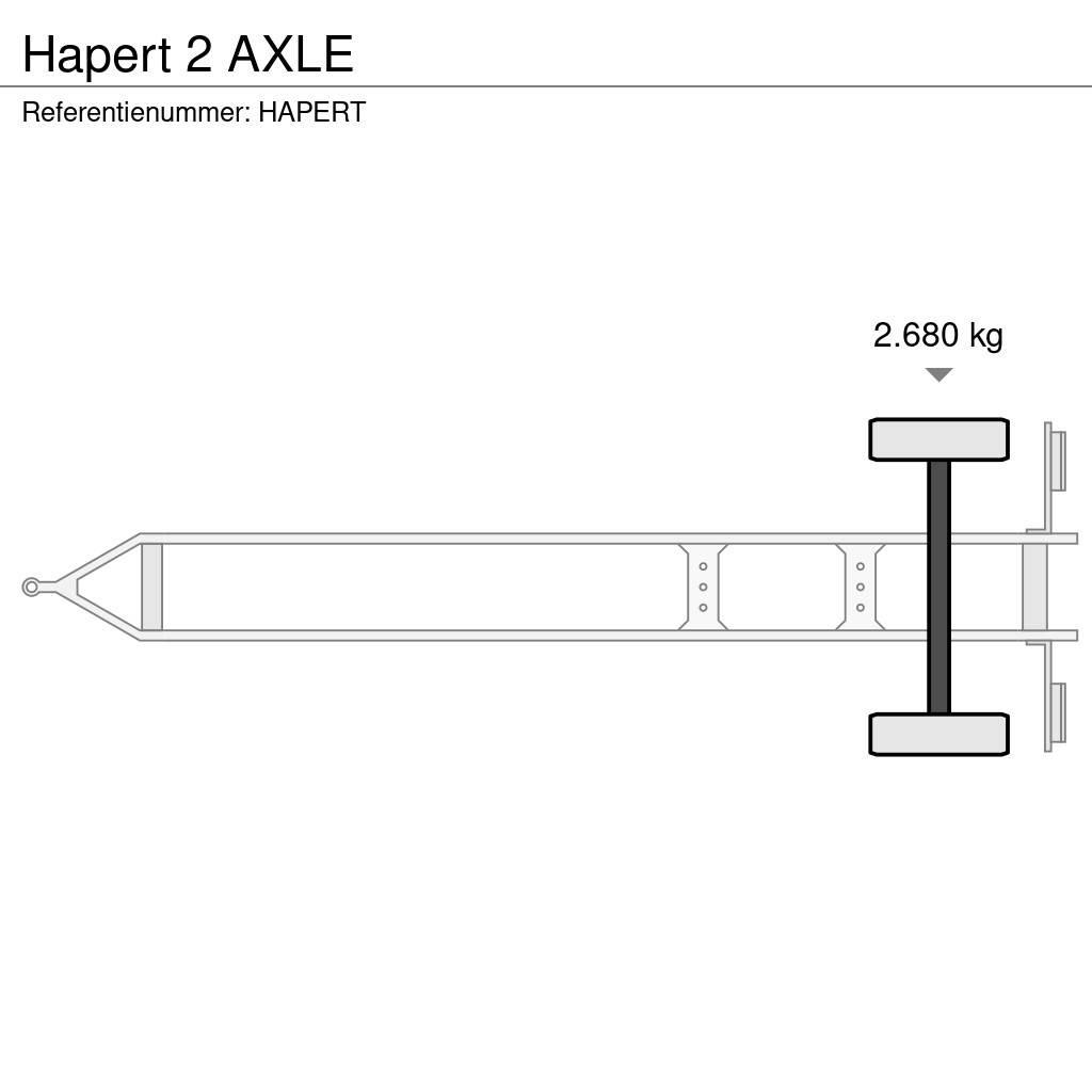 Hapert 2 AXLE Prívesy s bočnou zhrnovacou plachtou