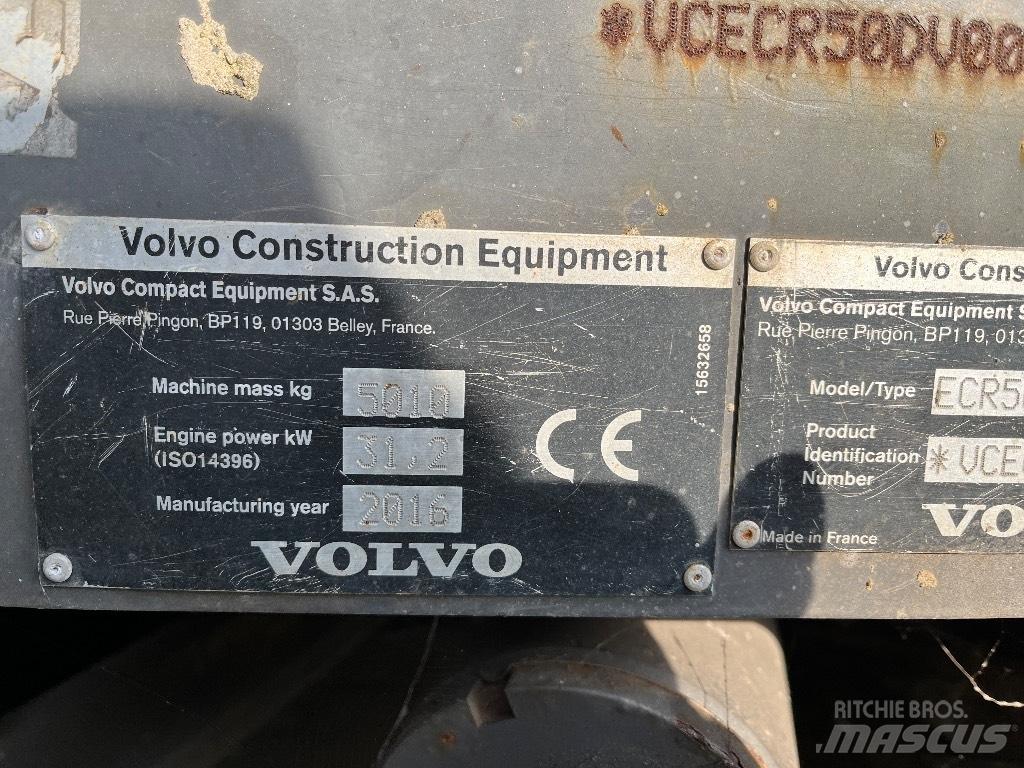 Volvo ECR 50 D Mini rýpadlá < 7t