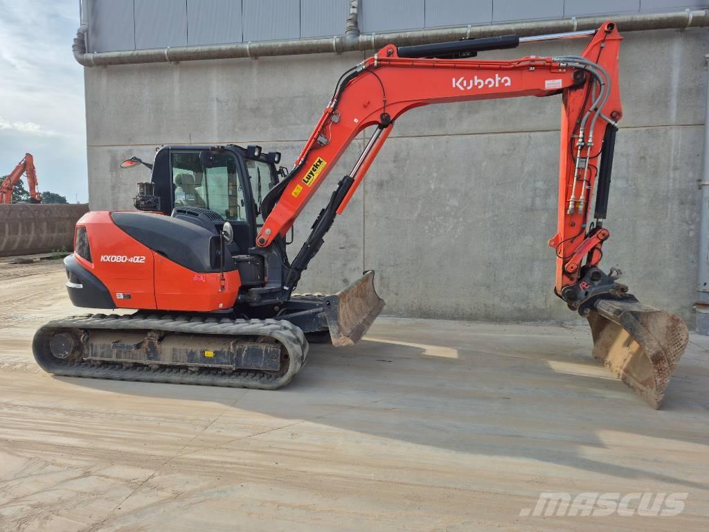Kubota KX080 4@2 Midi rýpadlá 7 t - 12 t