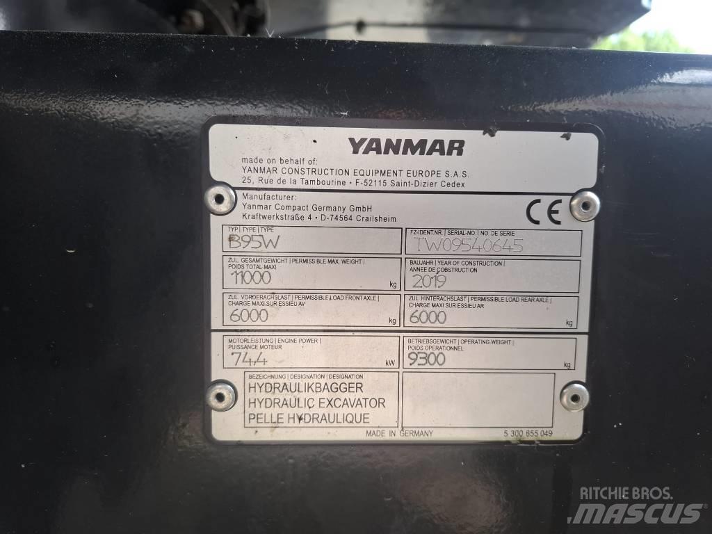 Yanmar B 95 W Kolesové rýpadlá