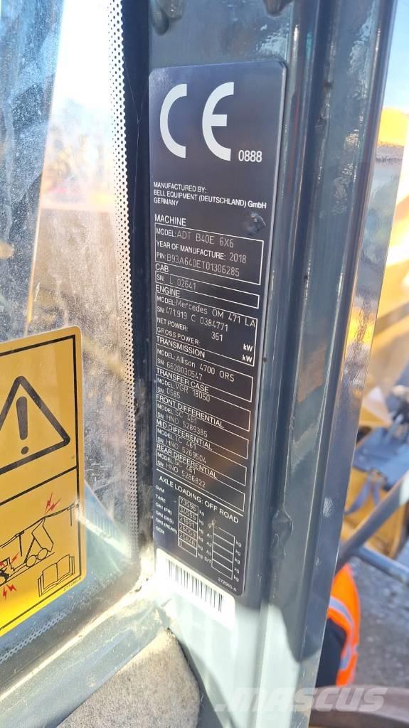 Bell B 40 E Kĺbové nákladné autá