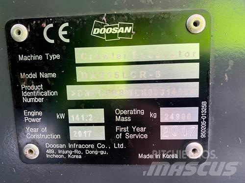 Doosan DX235LCR-5 Pásové rýpadlá