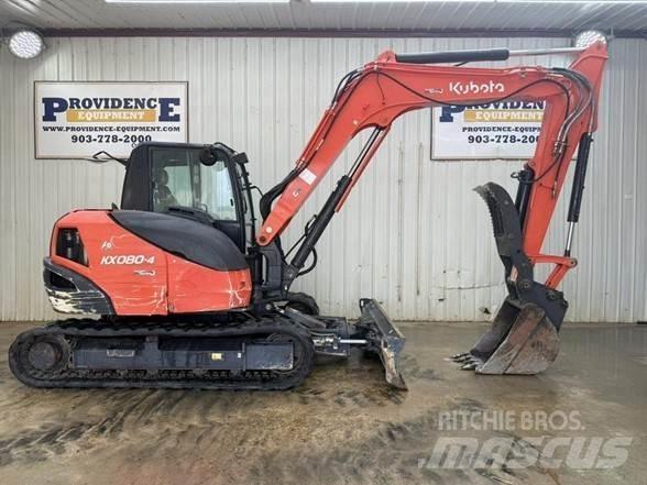Kubota KX080-4 Pásové rýpadlá