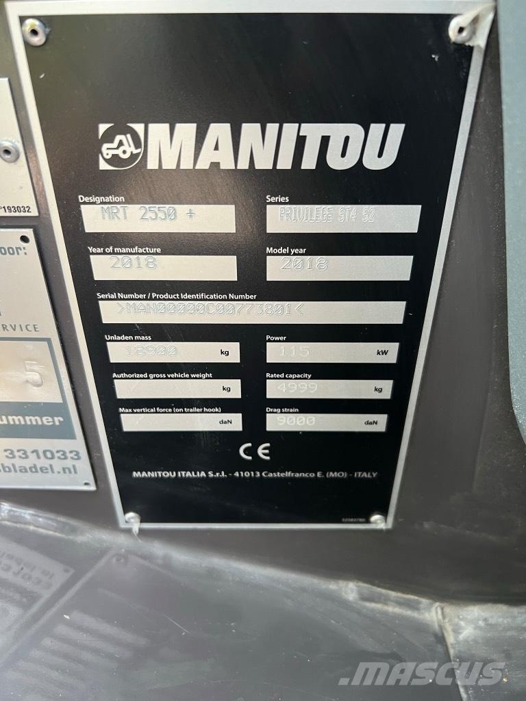 Manitou Mrt 2550 Teleskopické manipulátory
