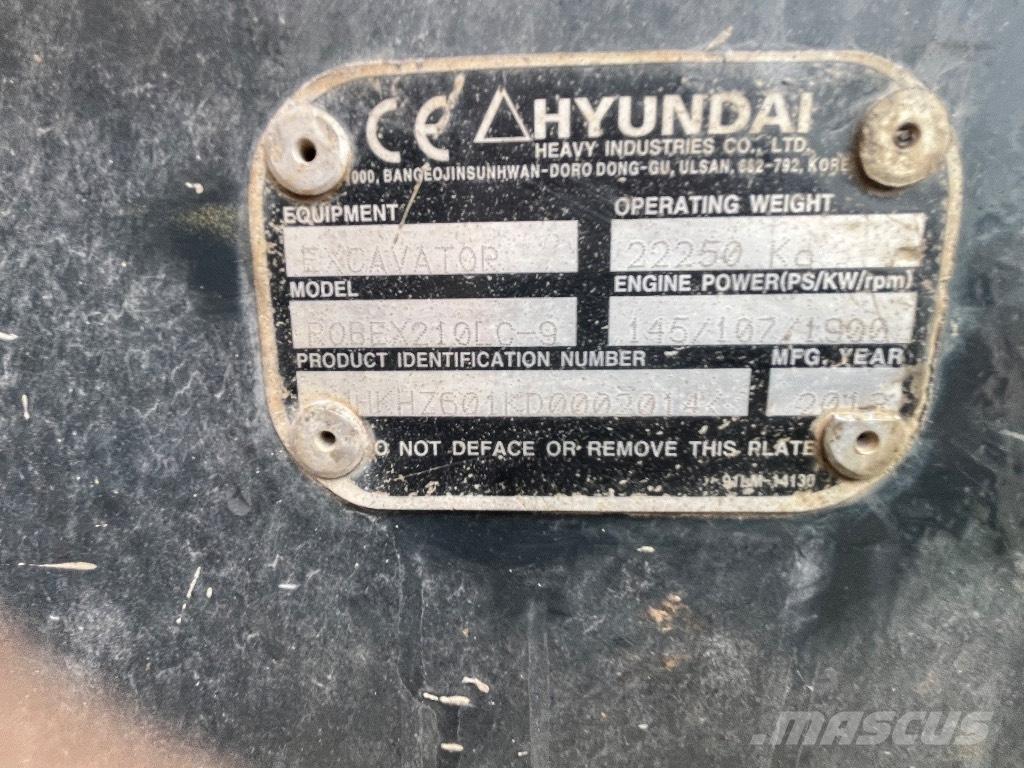 Hyundai 210-9! Pásové rýpadlá