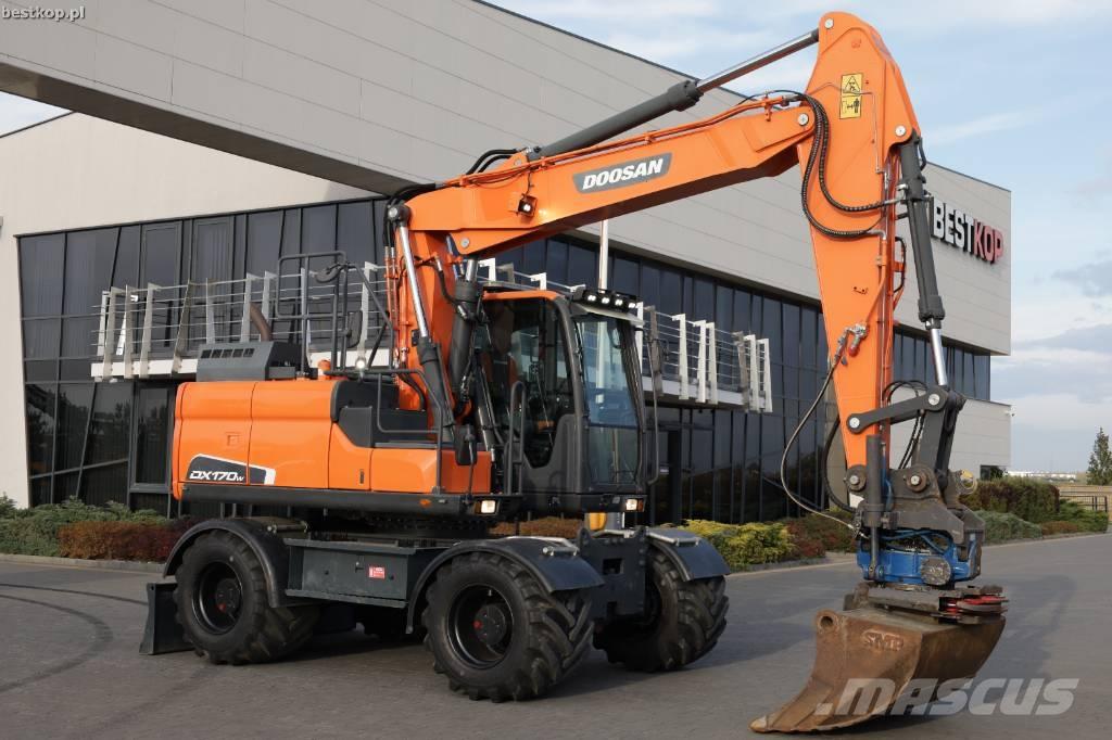 Doosan DX170W-5 Kolesové rýpadlá