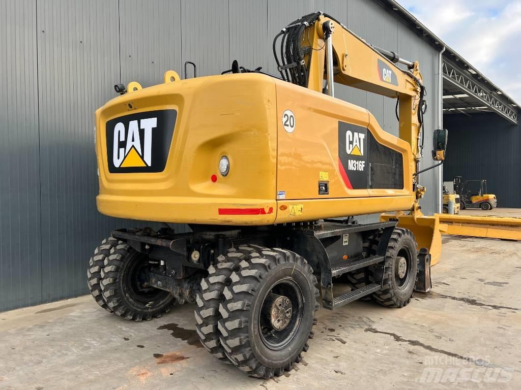 CAT M316F Kolesové rýpadlá