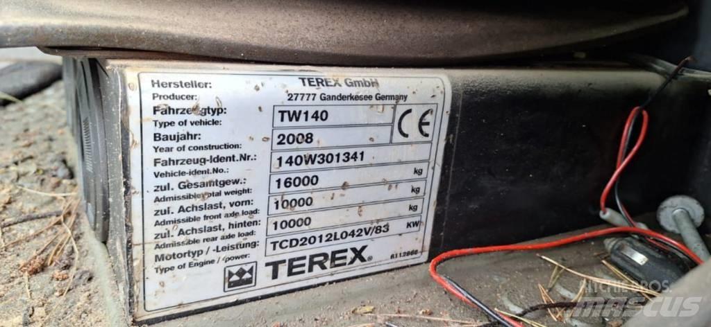 Terex TW 140 Kolesové rýpadlá