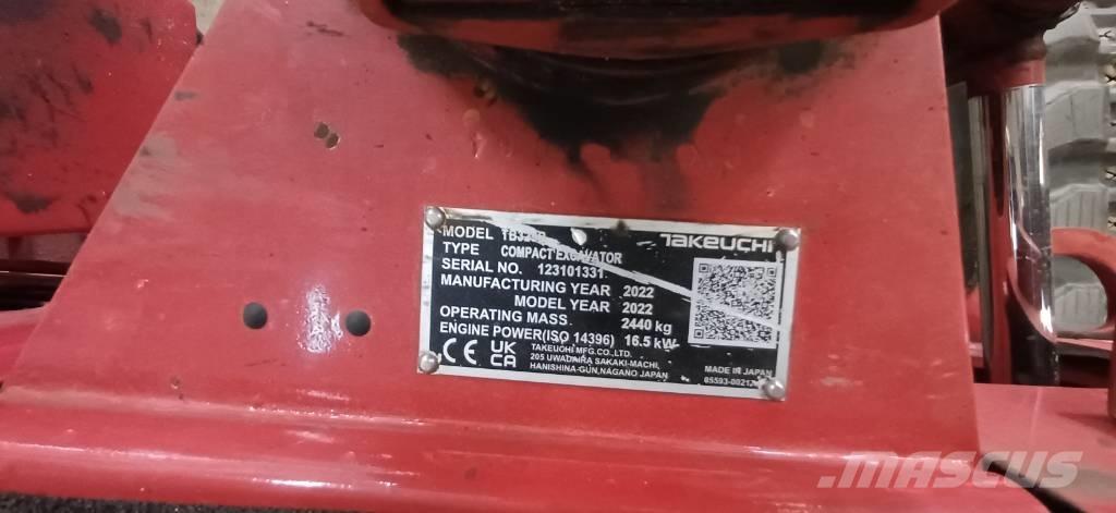 Takeuchi TB 325 R Mini rýpadlá < 7t