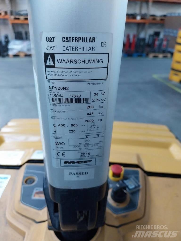 CAT NPV 20 N2 Nízkozdvižný vozík s plošinou