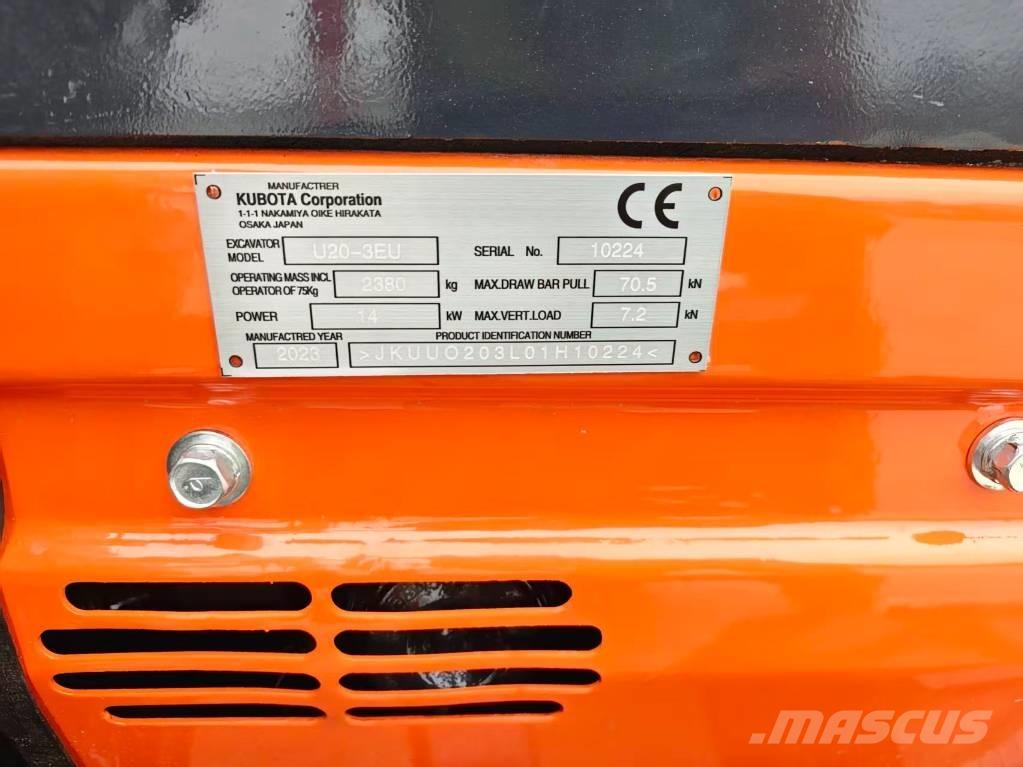 Kubota U20-3EU Mini rýpadlá < 7t