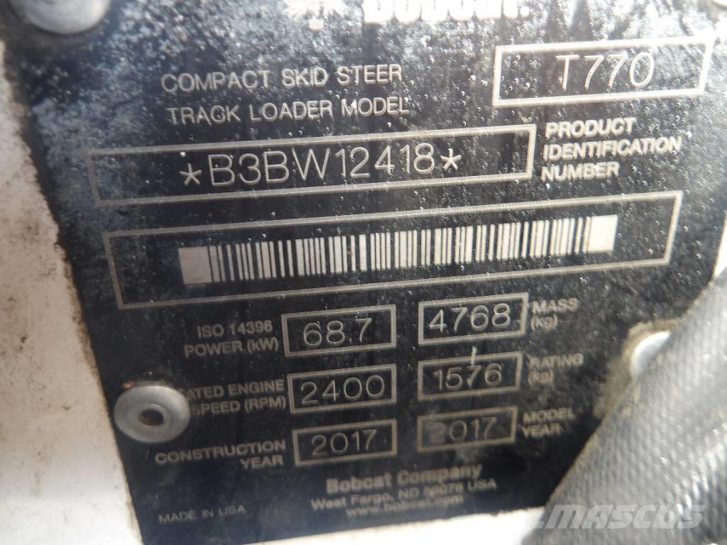 Bobcat T 770 Pásové nakladače