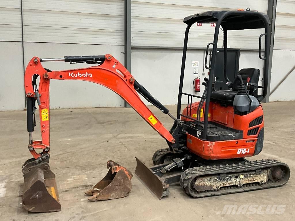 Kubota U 15-3 Mini rýpadlá < 7t
