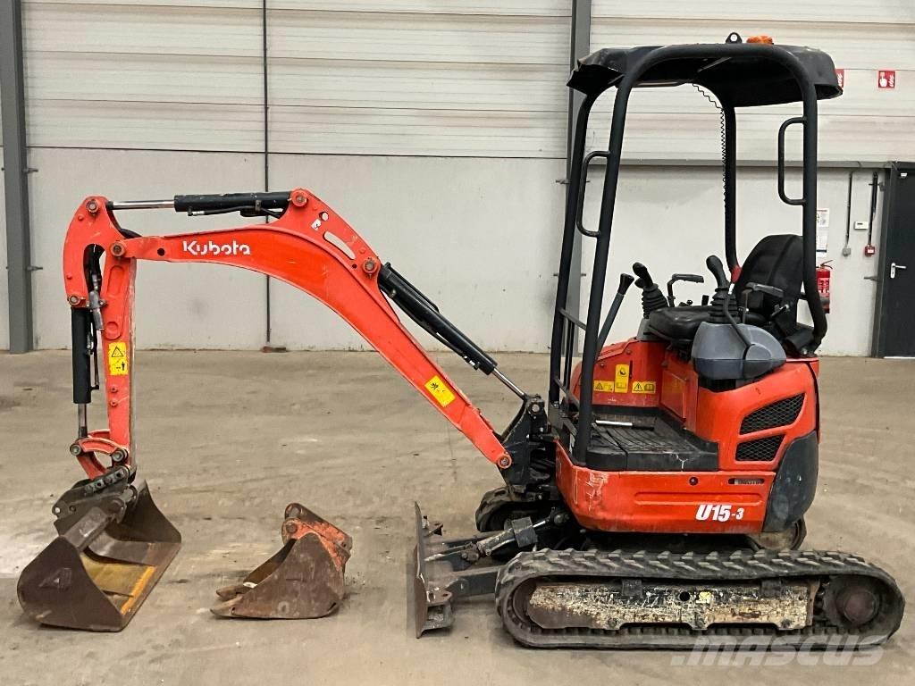 Kubota U 15-3 Mini rýpadlá < 7t